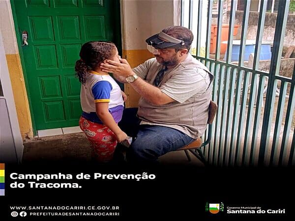 Campanha de Prevenção ao Tracoma foi realizada nas escolas do município de Santana do Cariri.