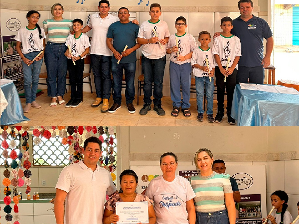 O Prefeito Samuel participou da entrega dos certificados para as 12 artesãs participantes do curso de Formação Básica.