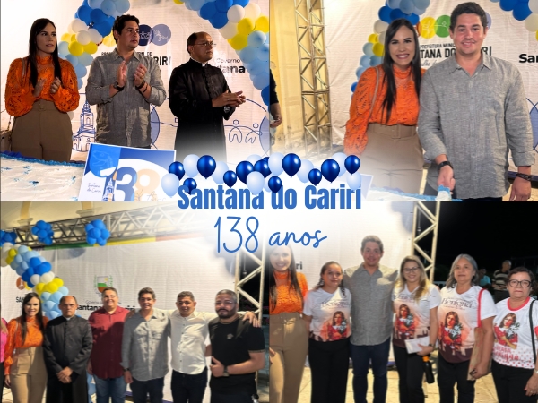 O município de Santana do Cariri completou os seus 138 anos de emancipação política!