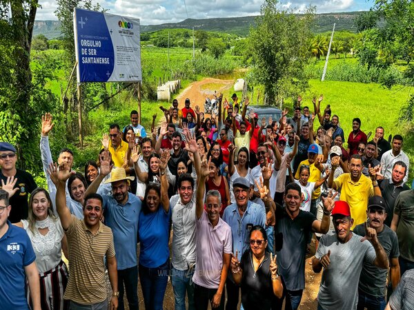 Assinatura da Ordem de Serviço para a Construção da Passagem Molhada do Distrito do Brejo Grande em Santana do Cariri.